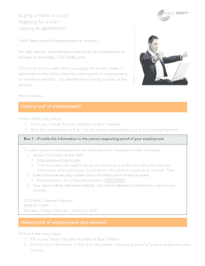 youll need proof of employment or income fill online printable