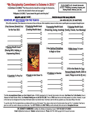Discipleship Commitment Form 2015