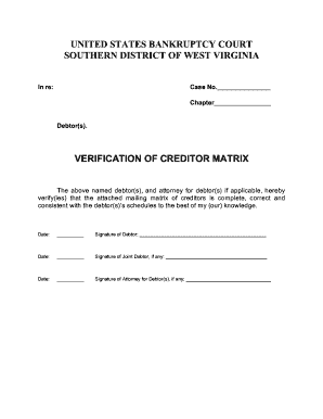 US Bankruptcy Voluntary Petition Form 101