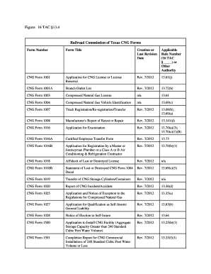 Texas CNG License Application Form