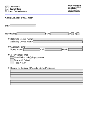 Patient Referral Form