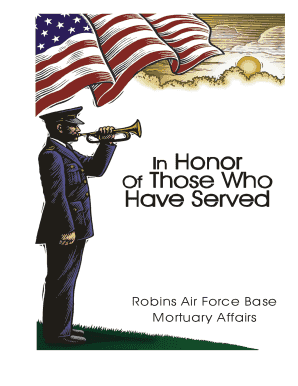 US Air Force Mortuary Affairs Form 970