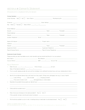 Protect Accidental Dental Injury Claim Form
