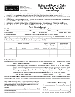 New York State Nurses Association Disability Claim Form