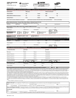 CREDIT APPLICATION COVER SHEET - Plasterer