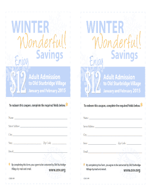 Old Sturbridge Village Admission Coupon