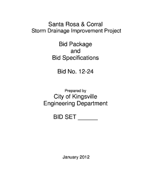 Bid cover letter - Invitation to Bid - The City Of Kingsville