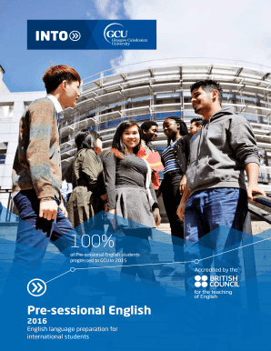 Pre-sessional English Application Form