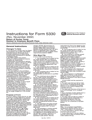 Form 5330 Instructions