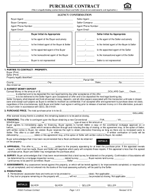 South Dakota Purchase Contract