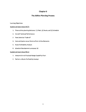 Airline Planning Process Study Guide