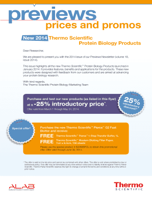 New 2014 Thermo Scientific Protein Biology Products