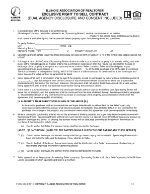 Illinois Exclusive Right to Sell Contract