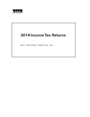 IRS Form 990-PF 2014