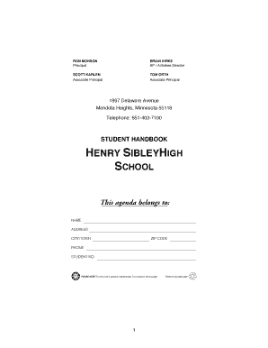 Henry Sibley High School Student Handbook