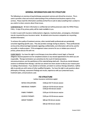 Sba cover page sample - GENERAL INFORMATION AND FEE STRUCTURE