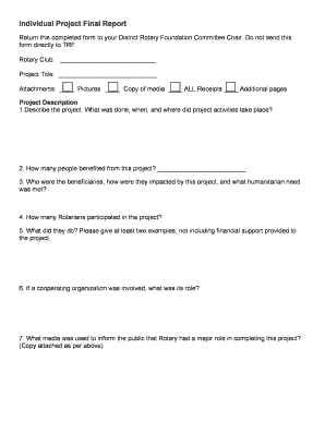 Rotary Club Project Final Report