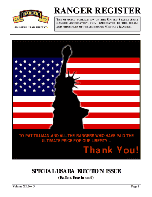 USARA Election Ballot and Registration Form