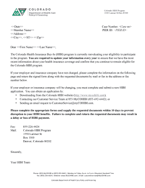 Colorado HIBI Program Renewal Form
