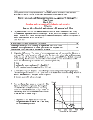 Teacher saln sample - Exam 2 Spring 2011 - key - agecon2 tamu