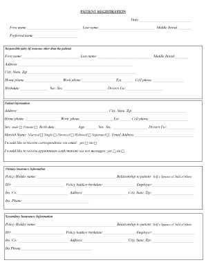 Patient Registration Form