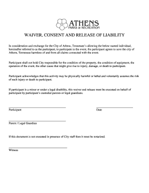 Waiver Consent Release Liability