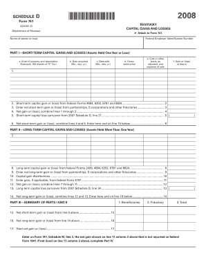 Kentucky Form 741 Schedule D