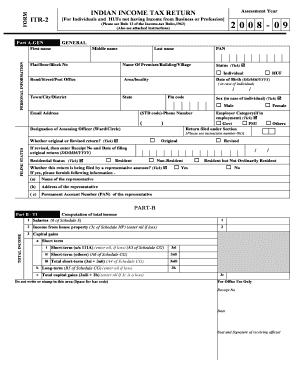 Indian Income Tax Return ITR-2