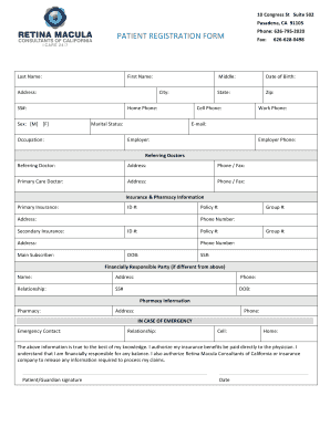 Patient Registration Form