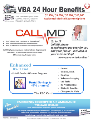 VBA 24 Hour Benefits Enrollment Form