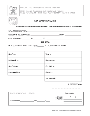 Censimento Suidi