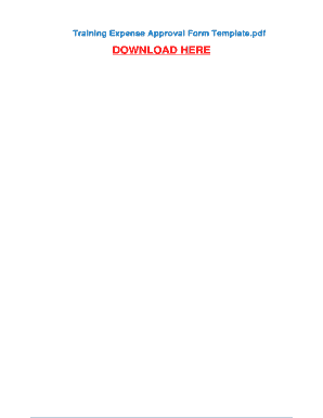 Project management templates excel 2007 - Training Expense Approval Form Template - Pdfsdocumentscom