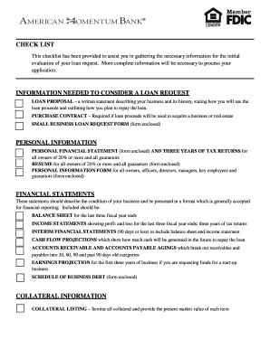 Small Business Loan Request Form