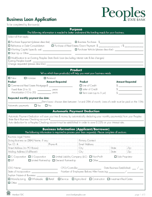 Business Loan Application Form
