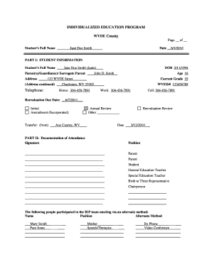 Individualized Education Program