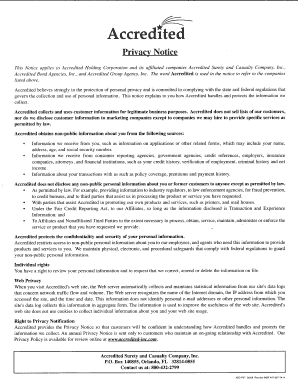 Indemnity Agreement for Surety Bail Bond