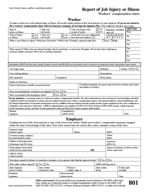 Workers' Compensation Claim Form