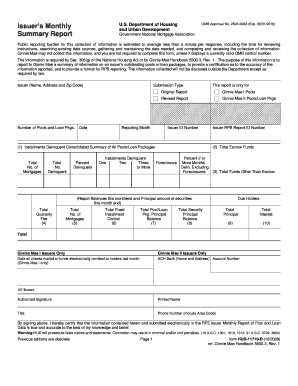 Ginnie Mae Issuer Monthly Report