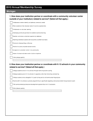 2010 Annual Membership Survey