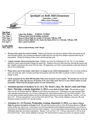 Saturday School Registration Form