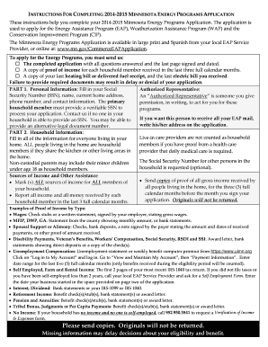 Minnesota Energy Programs Application
