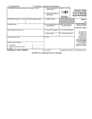 Schedule K-1 Form 1065-B