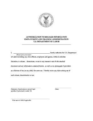 Authorization to Release Information