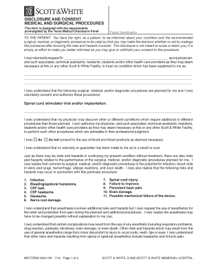 Medical Disclosure and Consent Form