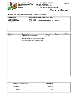 Goederenontvangst
