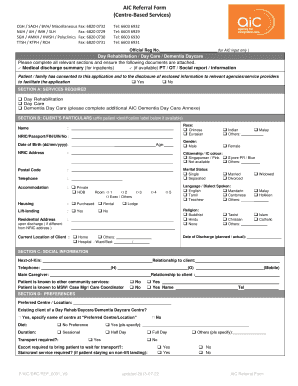 A1c score - aic form