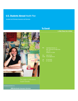 U.S. Students Abroad Health Plan Enrollment Form