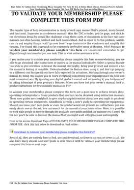 Form preview