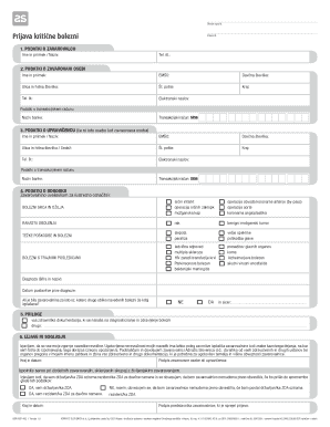 Critical Illness Insurance Claim Form