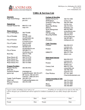 Utility and Service Connection Agreement